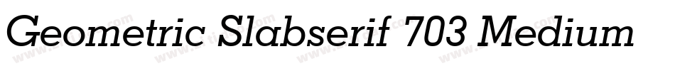 Geometric Slabserif 703 Medium Condensed BT字体转换